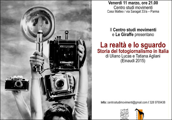 Presentazione "La realtà e lo sguardo" a Parma - marzo 2016