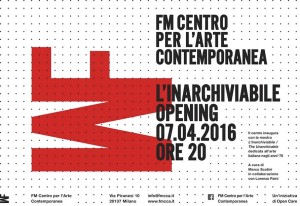 L'inarchiaviabile - Frigoriferi milanesi, 2016