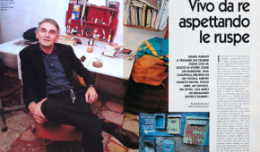 Vivo da re aspettando le ruspe. La mia casa, la mia vita: Valentino Zeichen, “Amica”, n. 8, 21 febbraio 1994