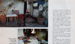 Vivo da re aspettando le ruspe. La mia casa, la mia vita: Valentino Zeichen, “Amica”, n. 8, 21 febbraio 1994