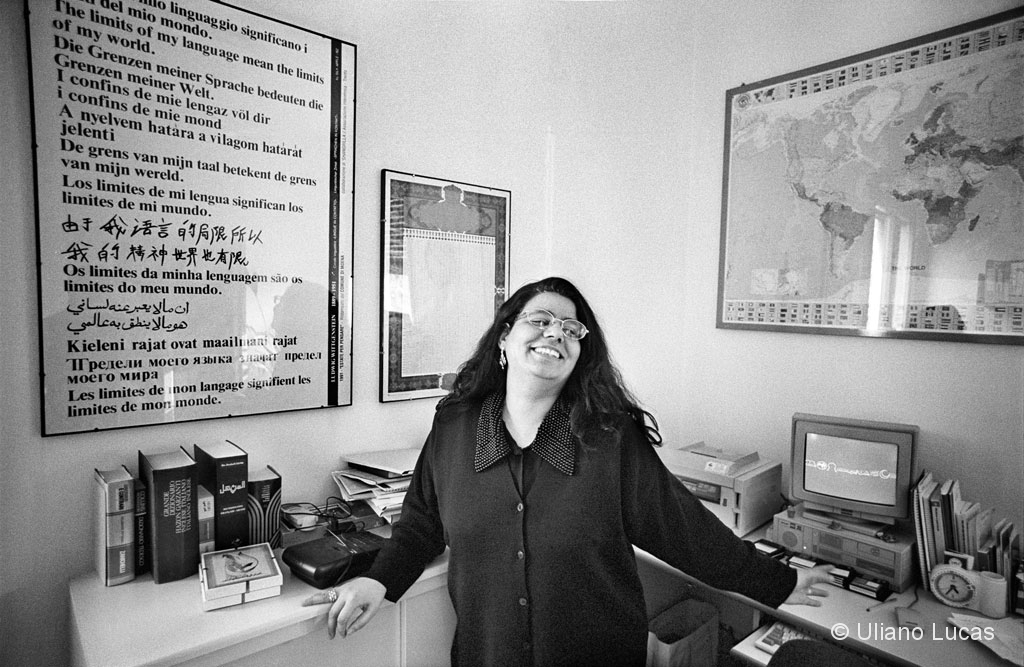 Mama Bejdoum, operatrice multiculturale della divisione pediatrica dell'ospedale di Modena, gennaio 1998