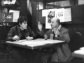 I pittori Valentino Dionisi e Edoardo Giordano al bar Giamaica in via Brera, Milano, 1963 c.