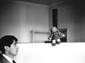 Il pittore Ettore Sordini nel suo studio, Milano, 1966