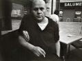Il poeta Rino Vaghetti al bar Giamiaca, Milano, 1980 c.