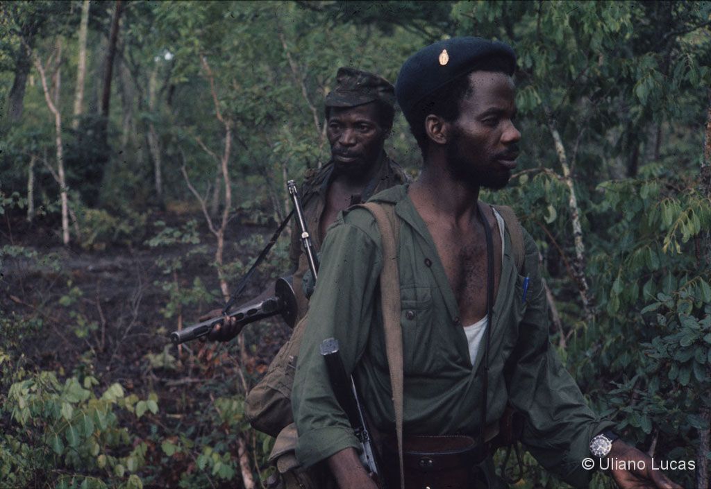 Soldiers of the MPLA (Popular Movement for the Liberation of Angola) in the liberated areas of Angola, December 1972