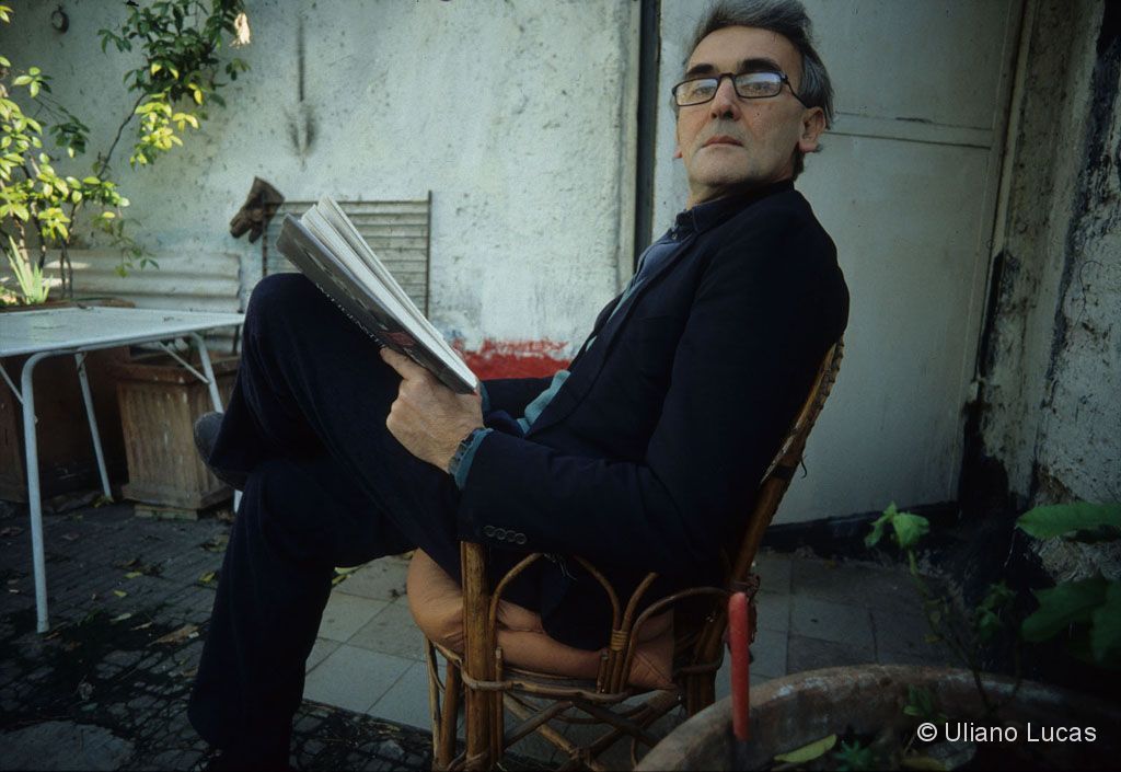 The poet Valentino Zeichen in his house, Rome, 1991