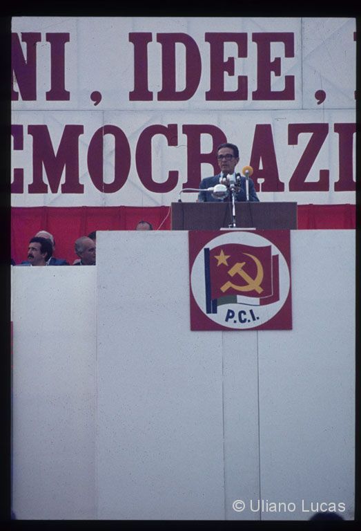 Comizio di Enrico Berlinguer alla festa nazionale dell'Unità, Modena, 1985 c.