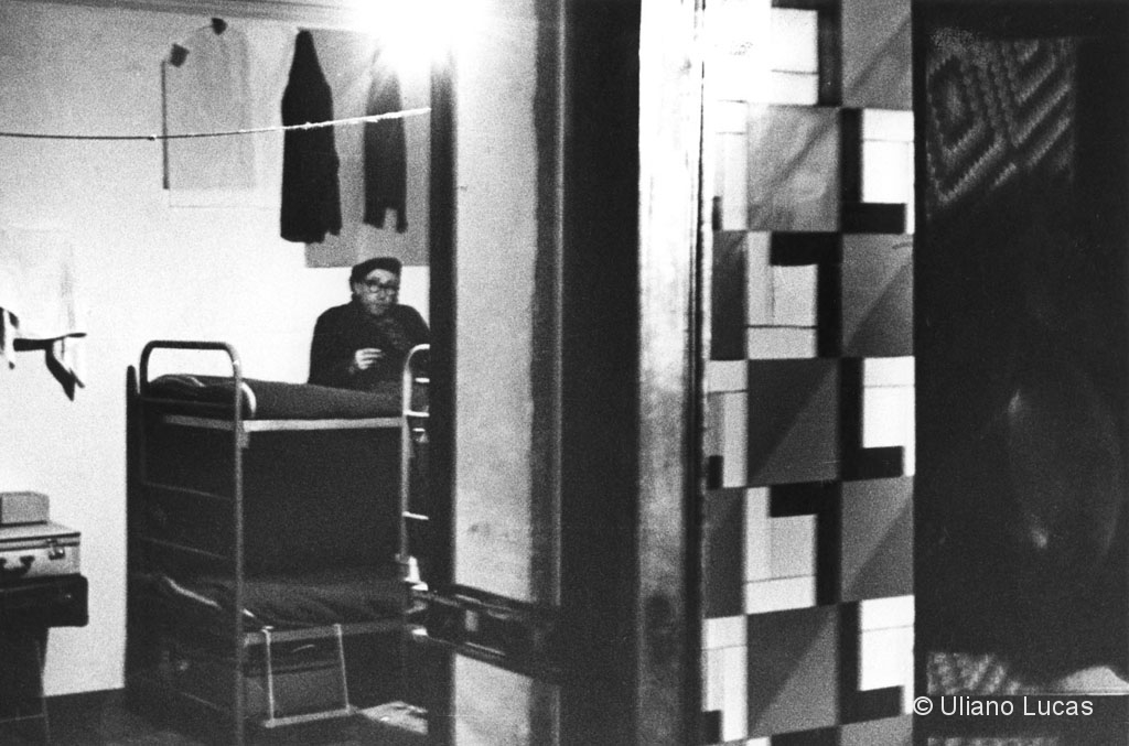 Dormitory in the former brothel in Fiori Chiari road, Milan, 1963