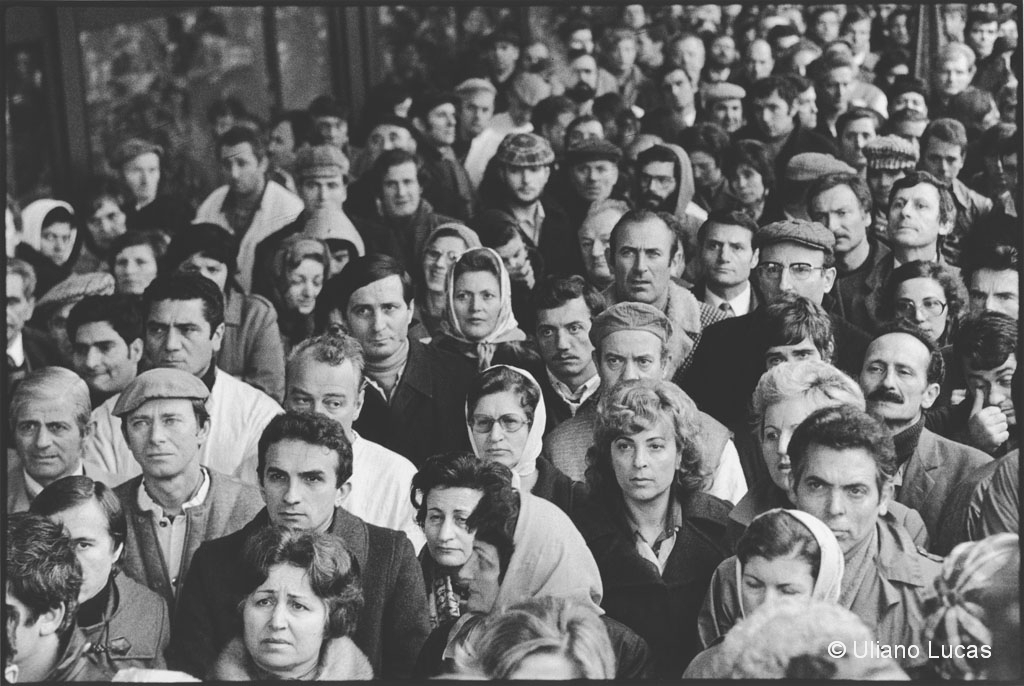 Union rally of Pirelli workers, Milan, 1977