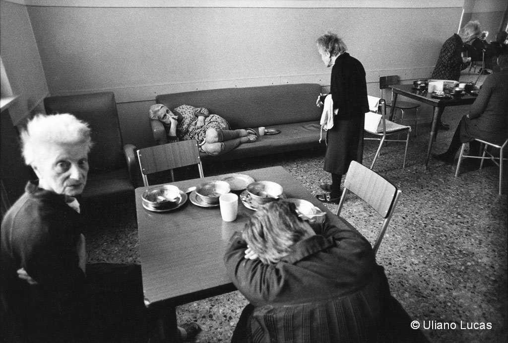 The female pavilion of the psychiatric hospital, Cernusco sul Naviglio (Milan), November 1978