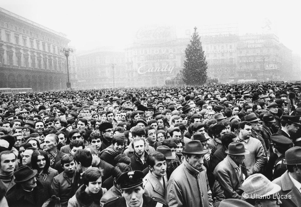 The funeral of the victims of the bomb blast at the Bank of Agriculture, Milan, December 1969