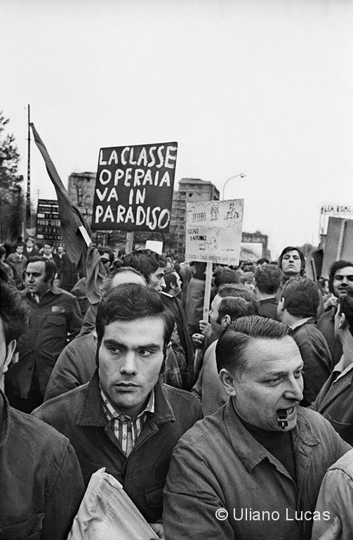 Alfa Romeo workers on strike, Milan, 1972
