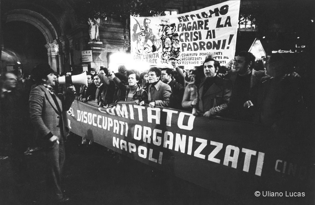 March of the Disoccupati organizzati (Organized Unemployed), Naples, 1976