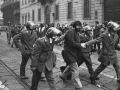 Arrest of protesters during a demonstration of the extra-parliamentary left, Milan, March 1972