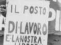 Workers of the Innocenti and Pirelli factories on strike in Duca D'Aosta square, Milan, December 1975