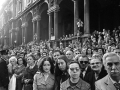 The funeral of Gabriella Bortolon killed in front of the police headquarters in Fatebenefratelli street by a bomb thrown by the anarchist Gianfranco Bertoli, Milan, 1973