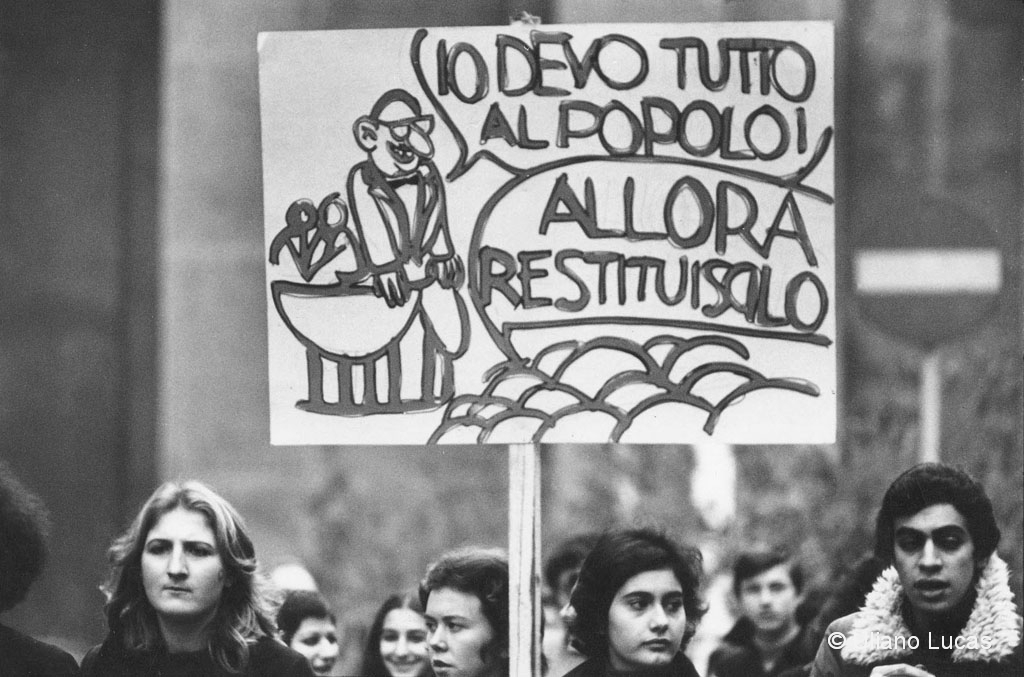 Manifestazione degli studenti delle scuole medie superiori, Milano, 18 novembre 1971