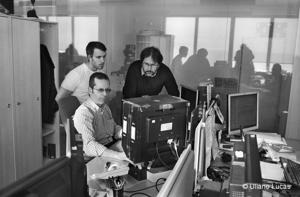 Nella sede della Ericsson agli Erzelli, Genova, 2016