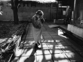 In un ospizio durante un bombardamento, Mostar (Bosnia-Erzegovina), dicembre 1992