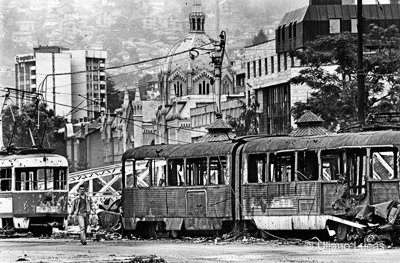 Nel centro storico, Sarajevo, 1993