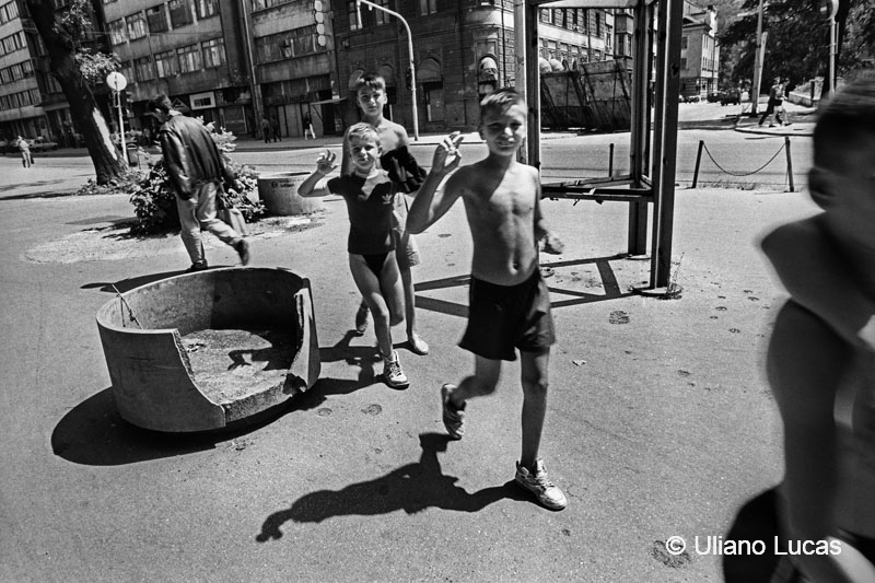 Sul corso Marsala Tita, Sarajevo, agosto 1993
