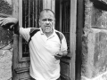 Il poeta e scrittore Abdullah Audio Sidran, Sarajevo, 1993