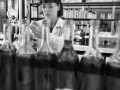 Laboratory analysis of the industry Campari, Sesto San Giovanni (Milan), 1990