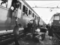 The transfer of immigrants at the Italian-Swiss border, Luino, December 1974