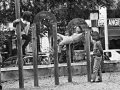 Play area in Martini square, Milan, 1994