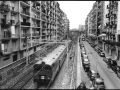 I binari delle ferrovie F.S. nel quartiere Japigia, Bari, novembre 2011