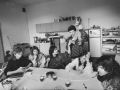 Home-accommodation for ex-drug addicts in Hall P of the former psychiatric hospital, Trieste, 1988 c.