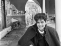 Al bar "Il posto delle fragole" nell'ex ospedale psichiatrico, Trieste, 1988