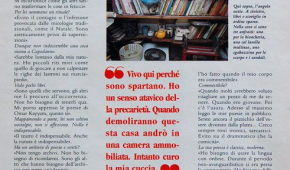 Vivo da re aspettando le ruspe. La mia casa, la mia vita: Valentino Zeichen, “Amica”, n. 8, 21 febbraio 1994