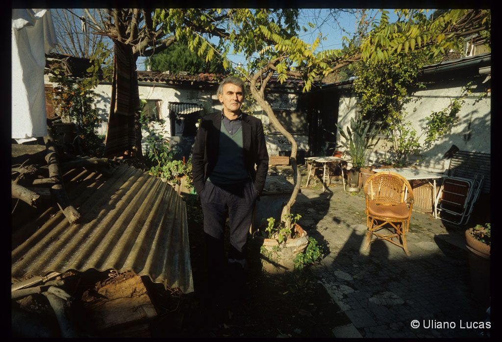The poet Valentino Zeichen in his home, Rome, 1991