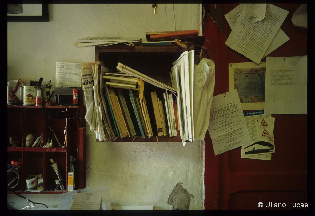 At Valentino Zeichen's home, Rome, 1991