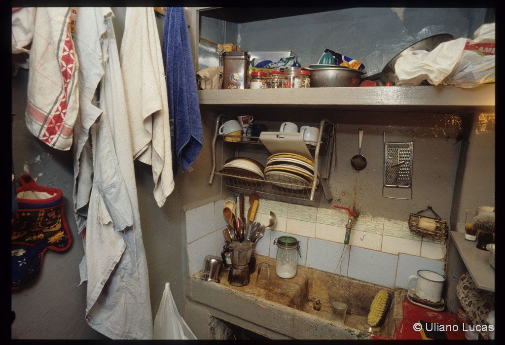 At Valentino Zeichen's home, Rome, 1991