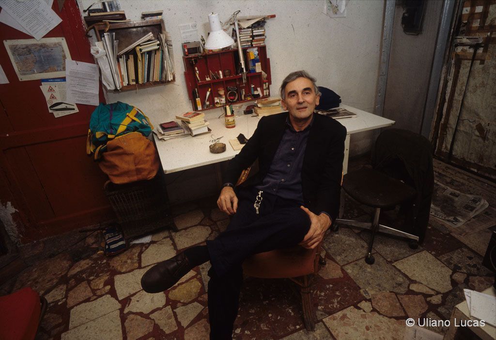 The poet Valentino Zeichen in his home, Rome, 1991