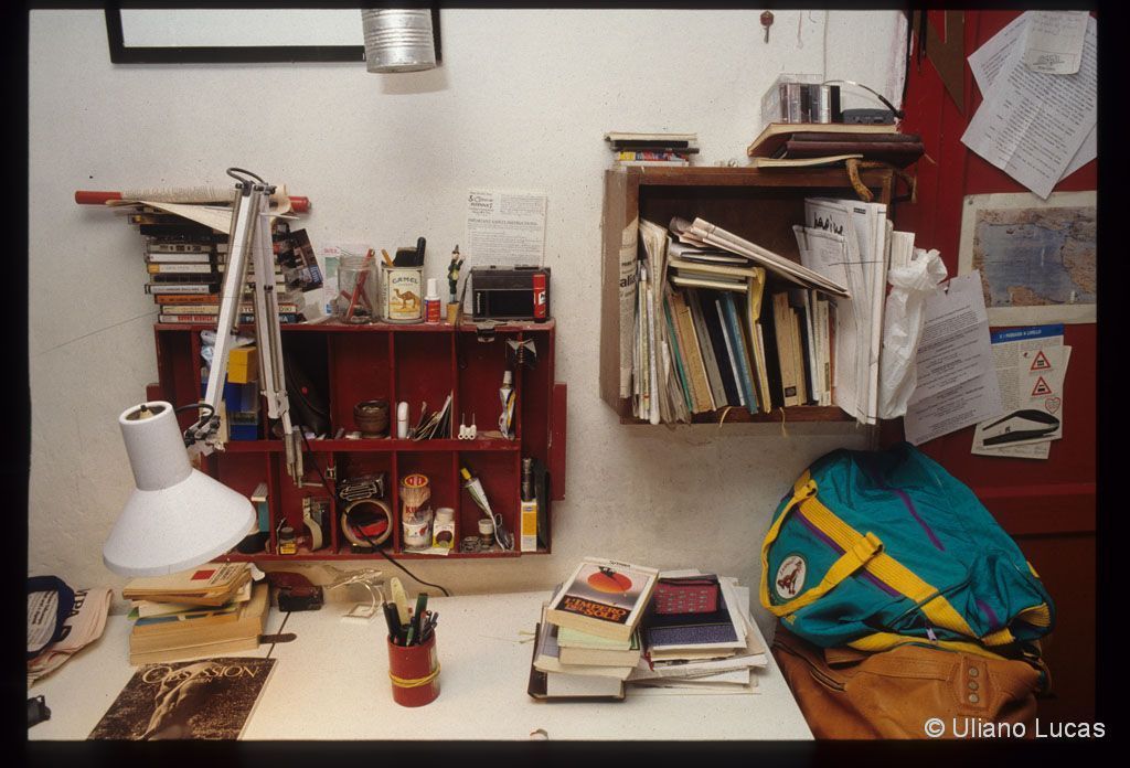 At Valentino Zeichen's home, Rome, 1991