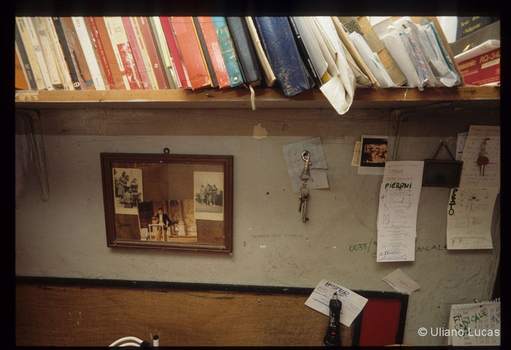 A casa del poeta Valentino Zeichen, Roma, 19911