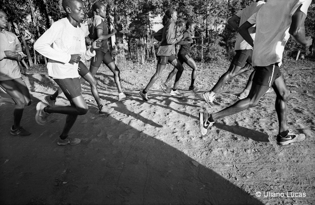 Allenamenti degli atleti nei pressi di Kaptagat, Kenya, 2015